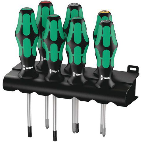 Schroevendraaierset 7 delig - 335/350/367/7 Lasertip - Wera