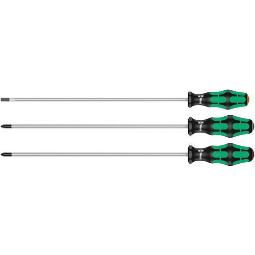 Schroevendraaier extra lang kling 300mm 3-delig - 335/350/355/3 - Wera