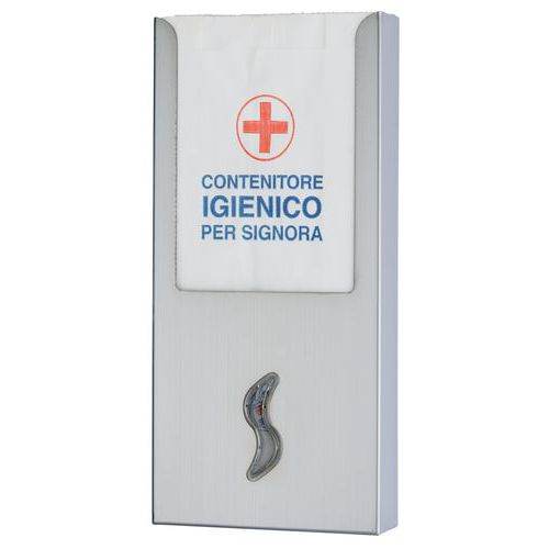 Dispenser voor hygiënezakjes - geborsteld rvs