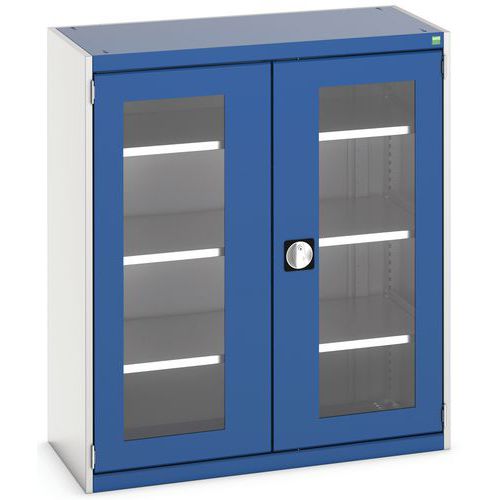 Kast met transparante deuren Cubio 1050x525x1200mm - Bott