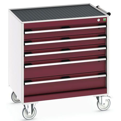 Armoire 5 tiroirs Cubio roulante - Bott