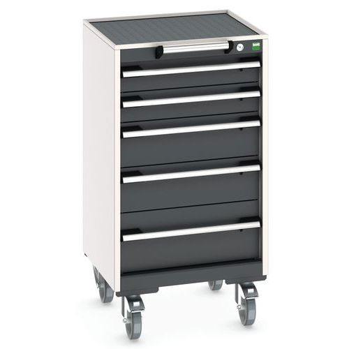 Armoire 5 tiroirs Cubio roulante - Bott