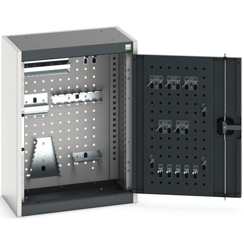 Wandkast Cubio geperforeerde deuren met accessoires - Bott