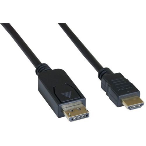 Cordon et convertisseur DisplayPort 1.1 vers HDMI noir - 3m