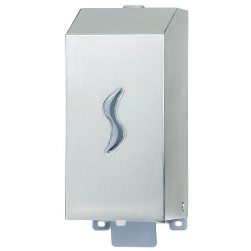 Zeepdispenser, geborsteld rvs, Special Covid-19: nee, Bijvullen type: Vulling, Bediening dispenser: Drukknop
