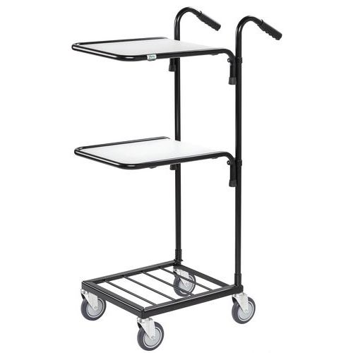 Mini-chariot de bureaux - 2 plateaux - Kongamek Mini-chariot de bureaux - 2 plateaux - Kongamek