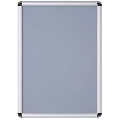 Aluminium kliklijst met afgeronde hoek, Materiaal: Aluminium, Breedte: 62.5 cm, Breedte lijst: 62.5 cm