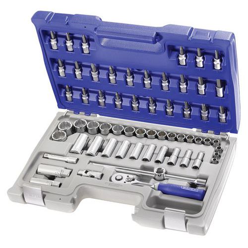 Coffret de douilles 3/8 12 pans - métriques - 22 pièces