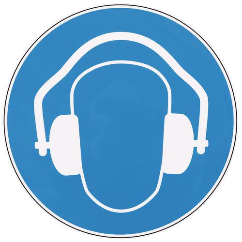 Bord - Gehoorbescherming verplicht - Zelfklevend - Manutan Expert
