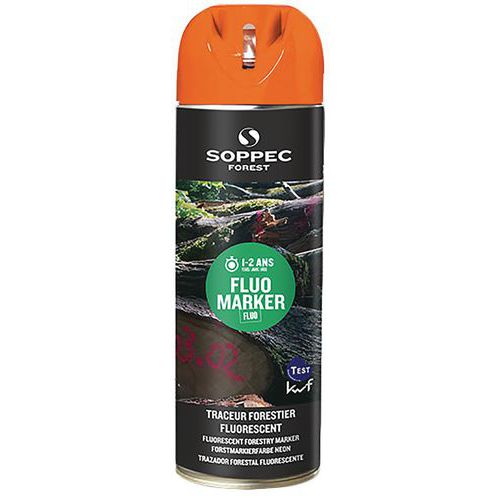 Aérosol de marquage Forestier fluorescent - Fluo Marker® - Soppec