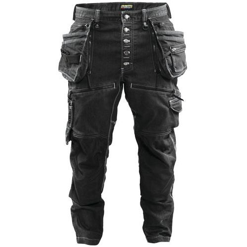 Pantalon x1900 artisan Cordura® denim/stretch 2D noir