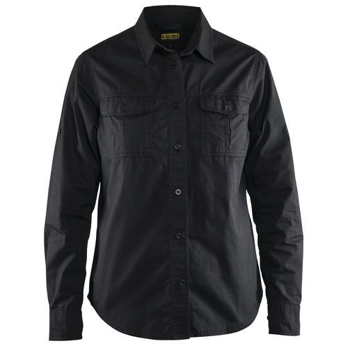 Overhemd Dames Twill 3208 - zwart