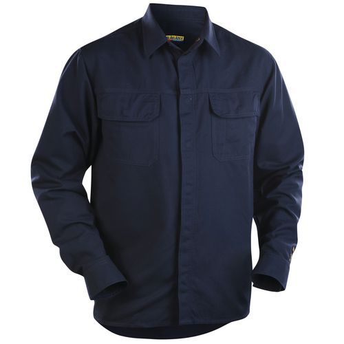 Overhemd vlamvertragend 3227 - marineblauw