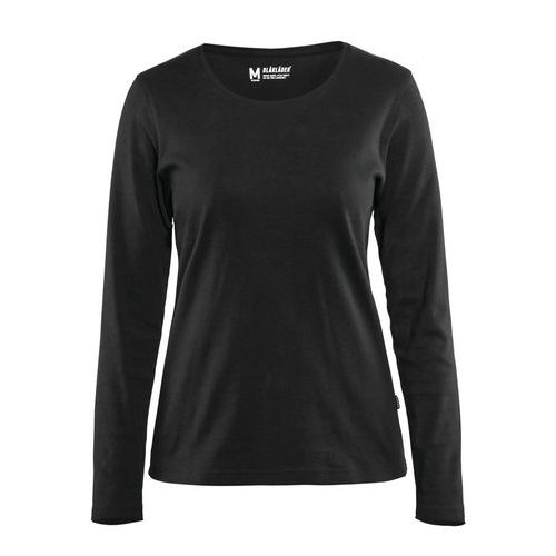 T-shirt Dames met lange mouw 3301 - zwart