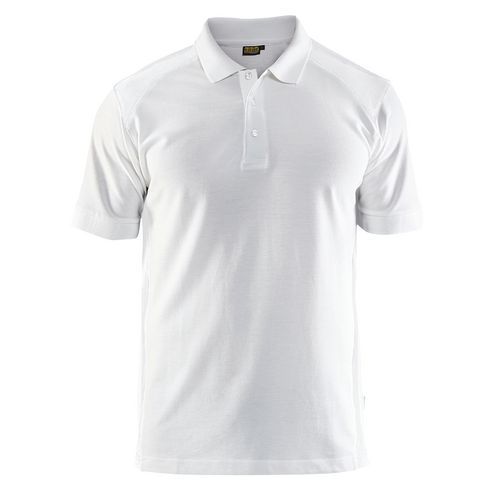 Poloshirt Piqué 3324 - kraag met knoopsluiting - wit
