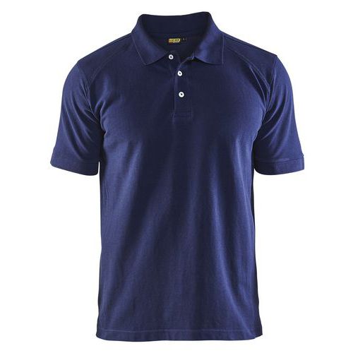 Poloshirt Piqué 3324 - kraag met knoopsluiting - marineblauw