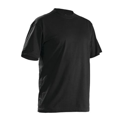 T-shirt 3325 - ronde hals - zwart