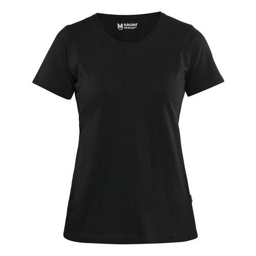 T-shirt Dames 3334 - ronde hals - zwart