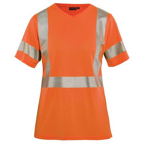 T-shirt Dames High Vis 3336 - ronde hals - oranje