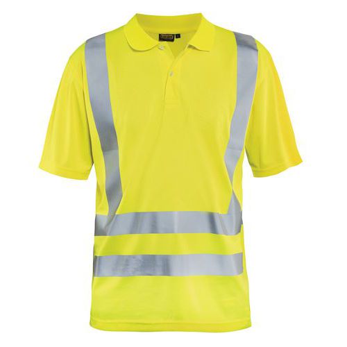 Poloshirt korte mouw knoopsluiting High Vis 3391- fluo geel