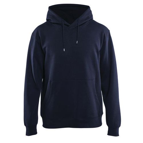 Sweatshirt hooded met binnenzak 3396 - marineblauw