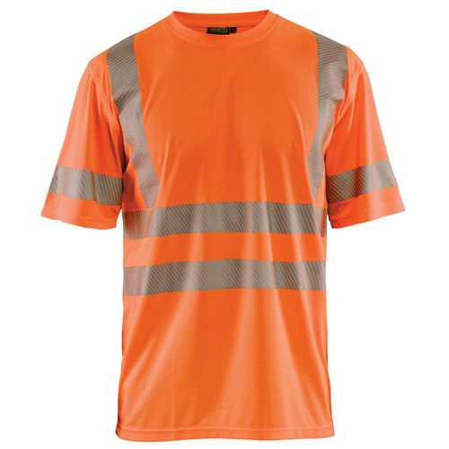 T-shirt High Vis UV korte mouw ronde hals 3420 - oranje