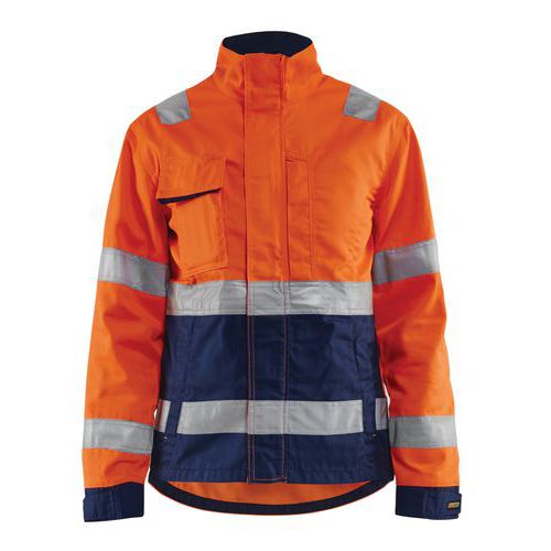 Jack Dames High Vis 4903 - oranje/marineblauw