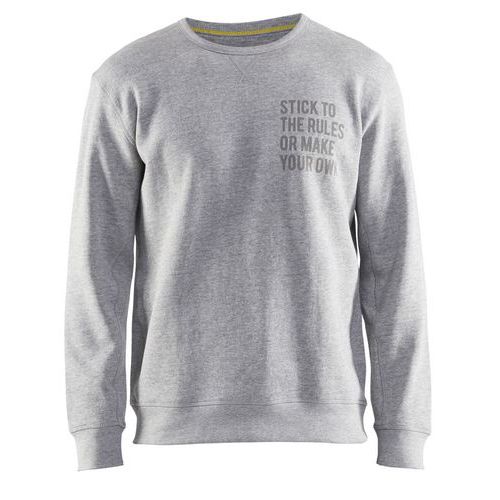 Sweatshirt Limited Stick to the Rules 9185 - Grijs Mêlee