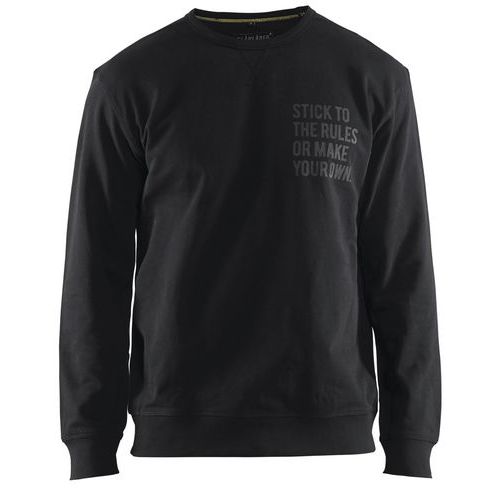 Sweatshirt Limited Stick to the Rules 9185 - zwart