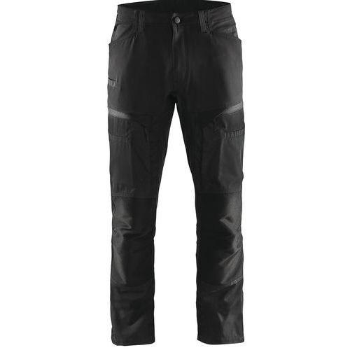 Pantalon services stretch noir/gris foncé