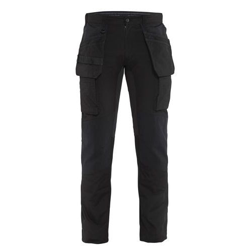 Pantalon services stretch avec poches flottantes noir