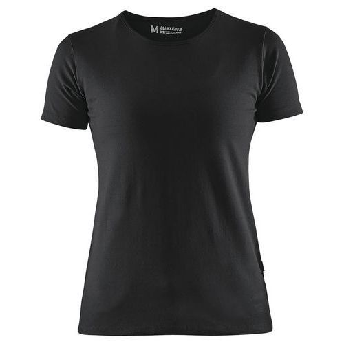 T-Shirt femme noir, coupe ajustée