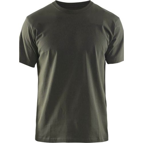 T-shirt vert olive gris