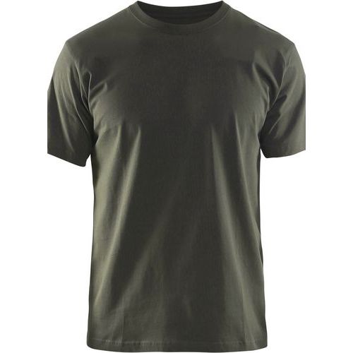 T-shirt vert olive gris