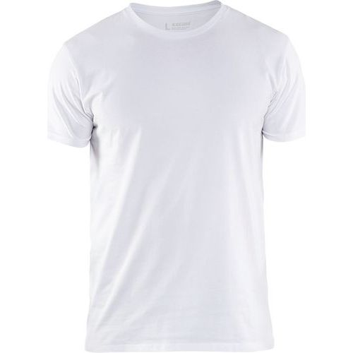 T-shirt stretch blanc
