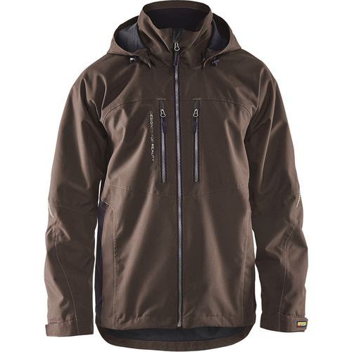 Winterjas Lichtgewicht 4890, Type kledingstuk: Werkjas en vest, Geslacht: Unisex, Kleur: Zwart/bruin, Maat: L