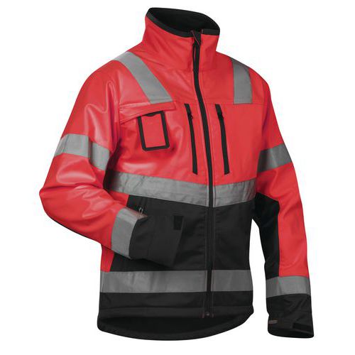 Jack Softshell High Vis 4900 - rood/zwart
