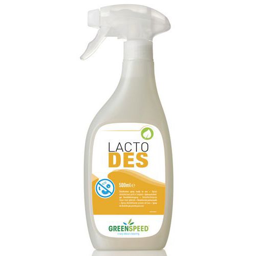 Lacto Des - Spray nettoyant et désinfectant - 500 ml - Greenspeed