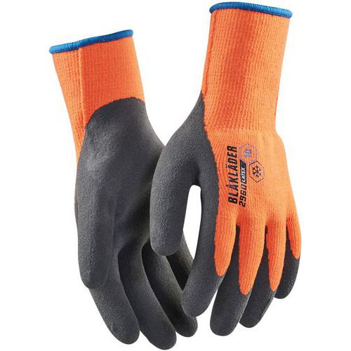 Werkhandschoen gevoerd gehard latex 10 - oranje - Blåkläder
