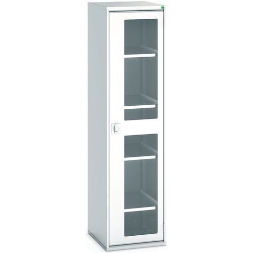 Armoire Verso Portes Transparentes Avec 4 Tablettes 525x550x2000_Bott