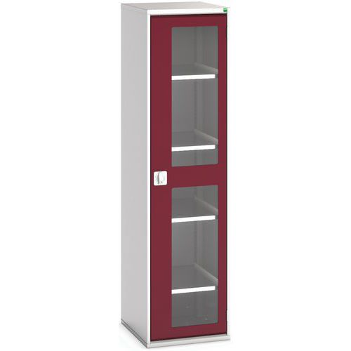 Armoire Verso Portes Transparentes Avec 4 Tablettes 525x550x2000_Bott