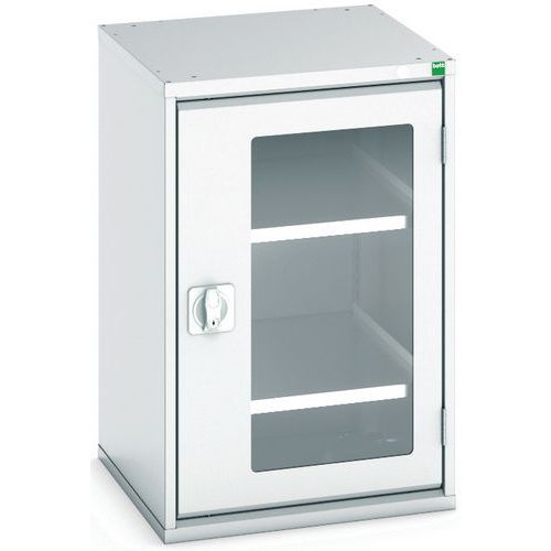 Armoire Verso Portes Transparentes Avec 2 Tablettes 525x550x800 - Bott
