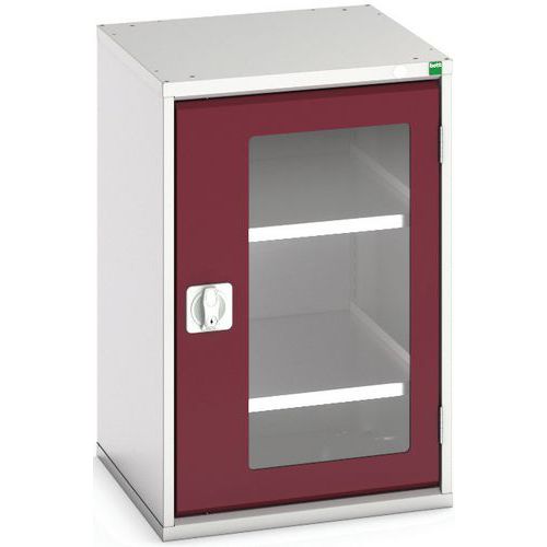 Kast Verso - transparante deuren - 2 legborden 525x550x800 - Bott Kast Verso - transparante deuren - 2 legborden 525x550x800 - Bott