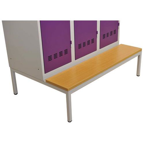 Socle-banc pour vestiaire Vinco