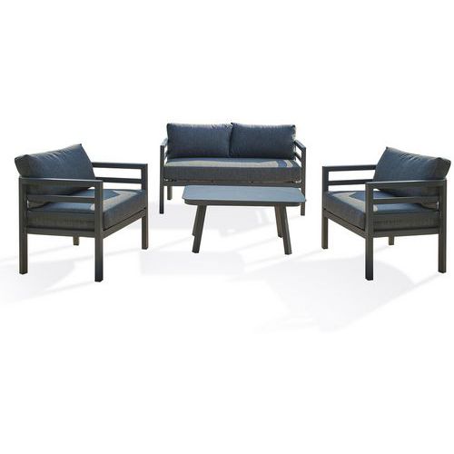 Loungeset Lissabon 4 plaatsen antracietgrijs - DcbGarden