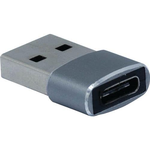 Adapter slank USB 2.0 A mannelijk