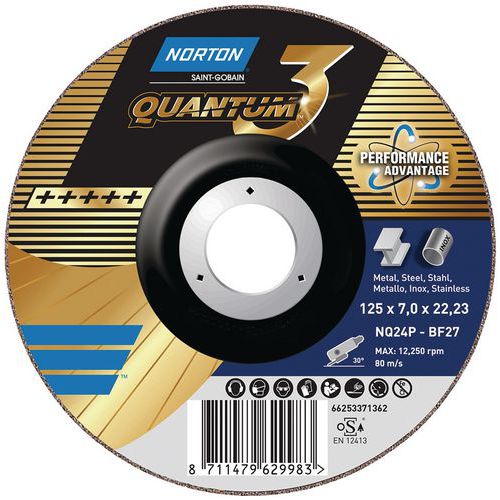Disque à ébarber Quantum 3 Metal - Norton Disque à ébarber Quantum 3 Metal - Norton