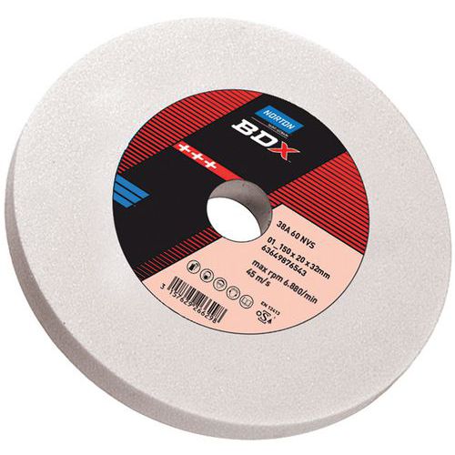 Slijpschijf BDX, Boring diameter slijpsteen: 32 mm, Schuurmiddel: Aluminiumoxide, Korrel: 80, Dikte: 25 mm