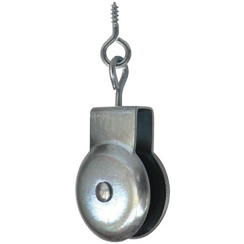 Markies katrol gegalvaniseerd met houtdraad schroefoog - Norail