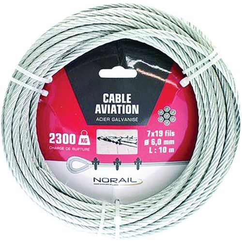 Luchtvaartkabel gegalvaniseerd staal - Norail